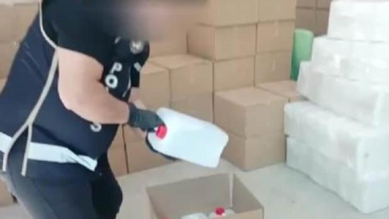 Tekirdağ'da 12 ton etil alkol ele geçirildi