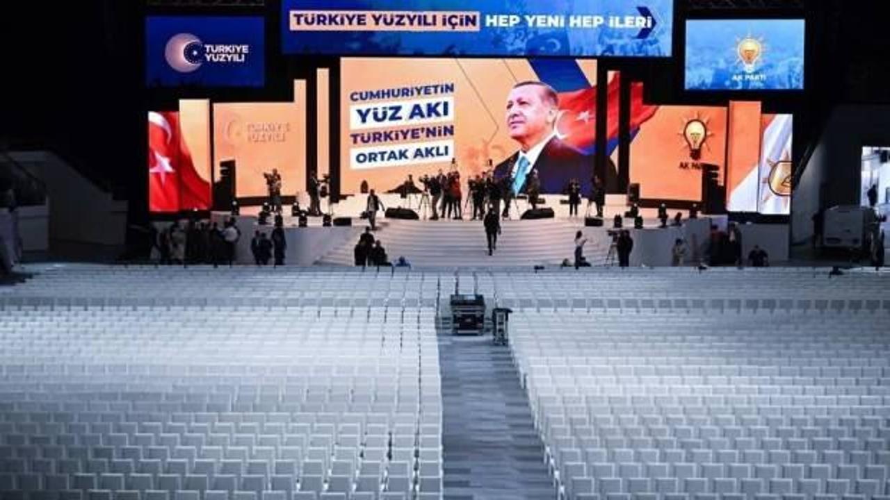 T&uuml;m hazırlıklar tamamlandı! AK Parti'de b&uuml;y&uuml;k kongre heyecanı