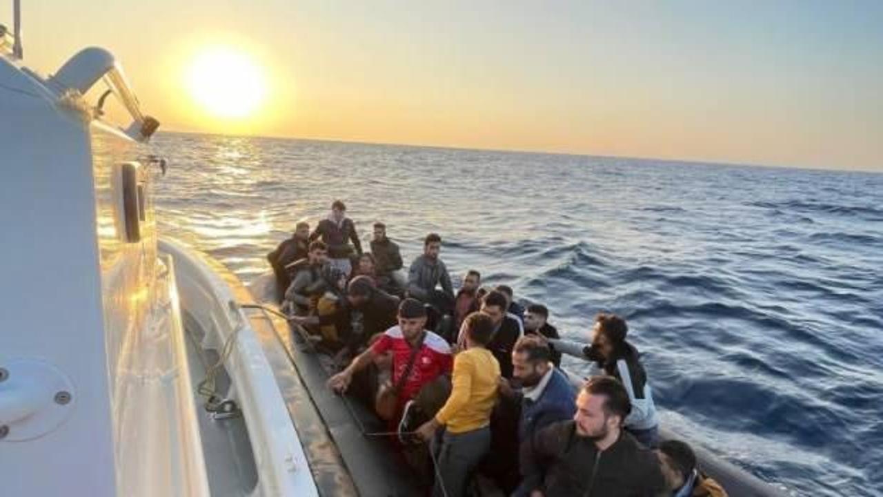Didim’de 36 düzensiz göçmen kurtarıldı