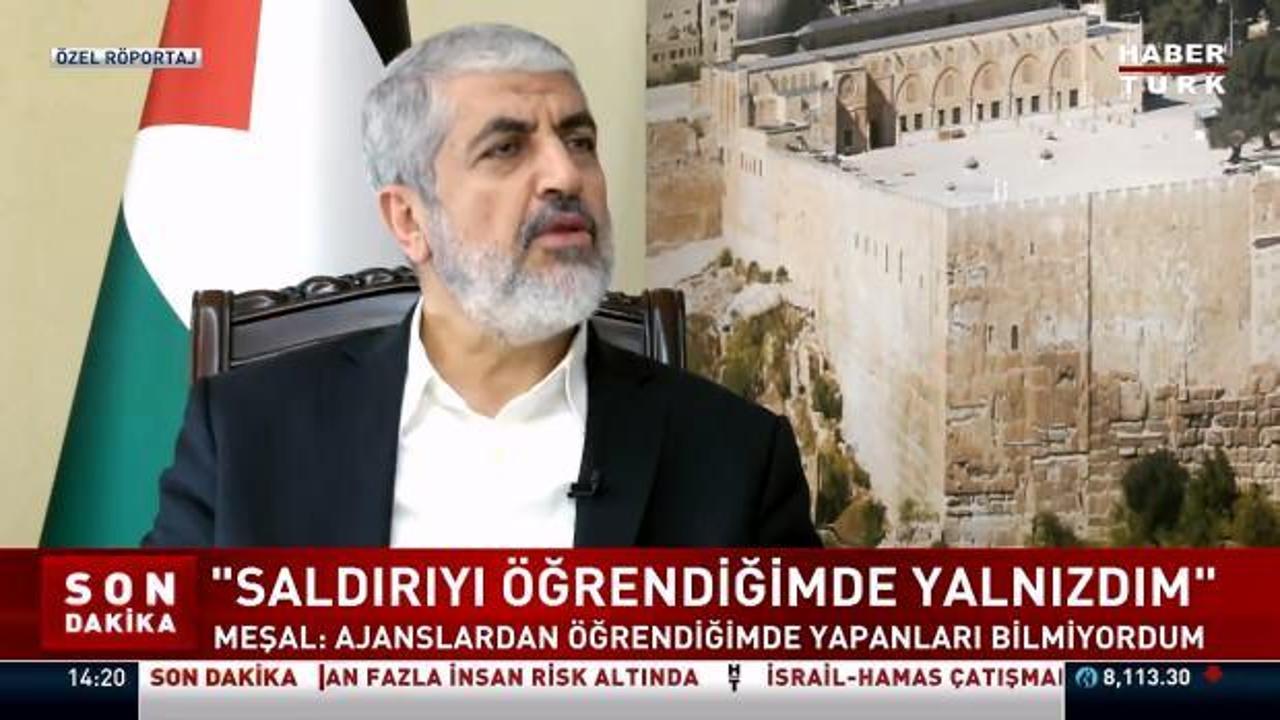 Hamas'ın siyasi liderlerinden Halid Meşal: Filistin'in tamamı bizim hakkımız