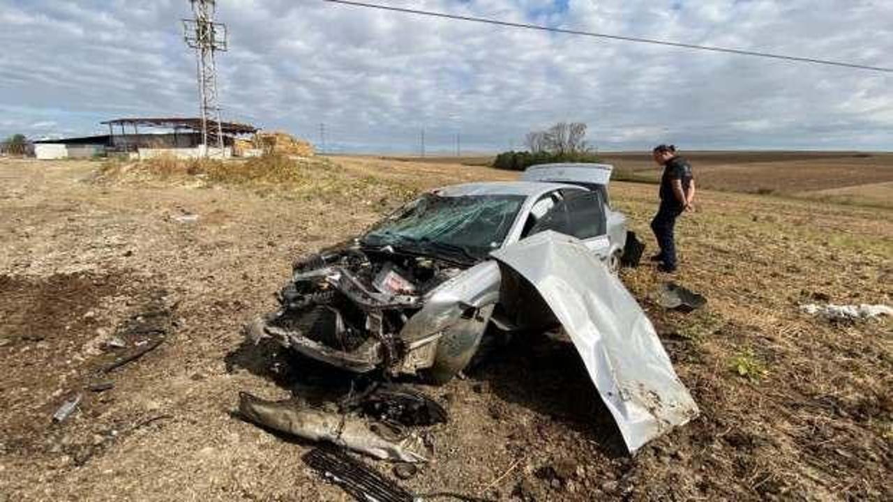 Hurdaya d&ouml;nen ara&ccedil;tan burnu bile kanamadan &ccedil;ıktı