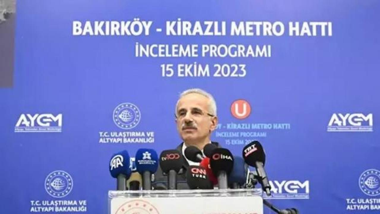 İstanbul&rsquo;a yeni metro! Bakan Uraloğlu a&ccedil;ılış i&ccedil;in tarih verdi