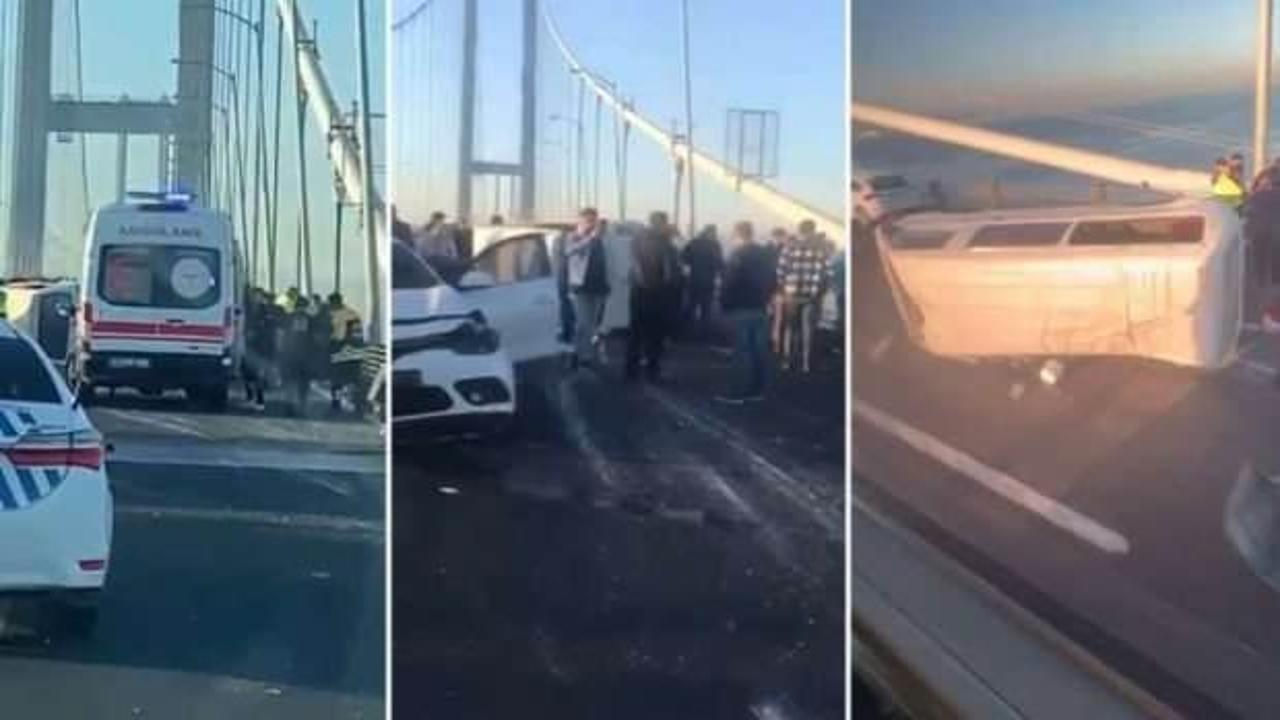 Osmangazi Köprüsü'nde kaza: 8 yaralı