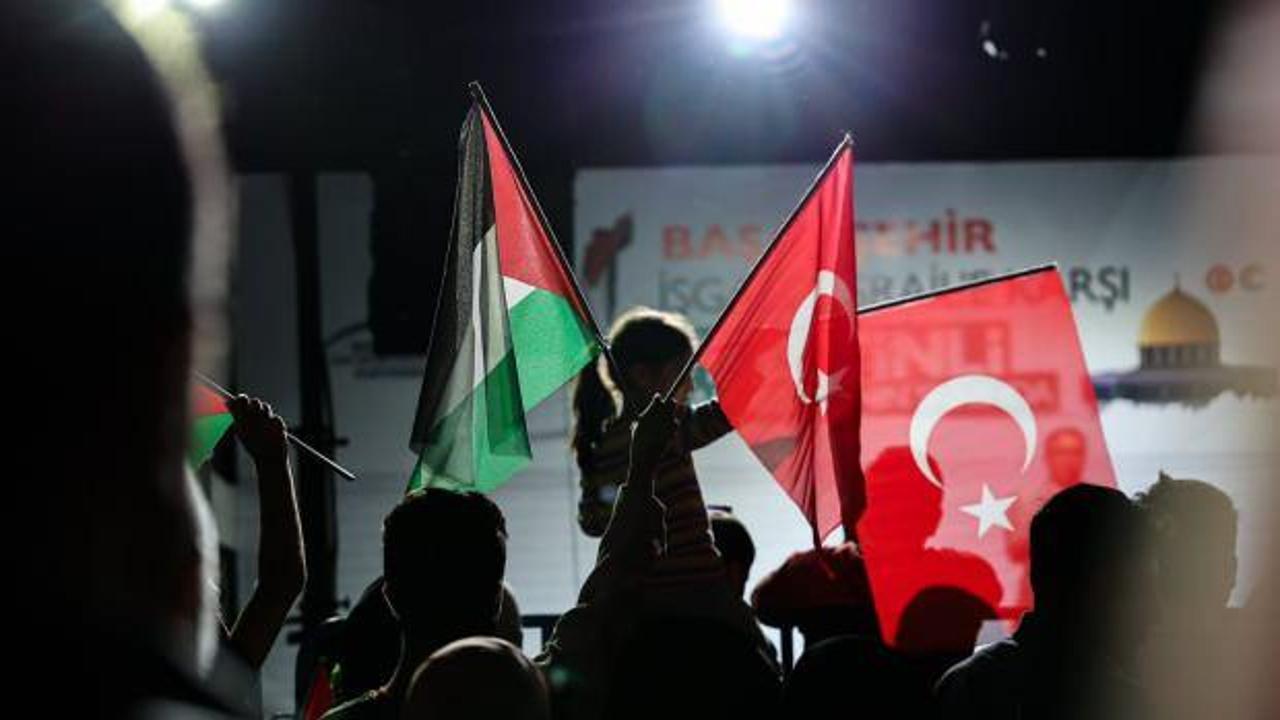 Başakşehir, işgalci İsrail'e karşı Filistinli kardeşlerinin yanında