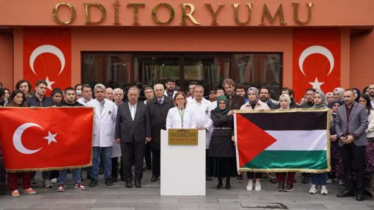 Bezmialem Vakıf &Uuml;niversitesi'nden İsrail'e kınama: En ağır savaş su&ccedil;u!