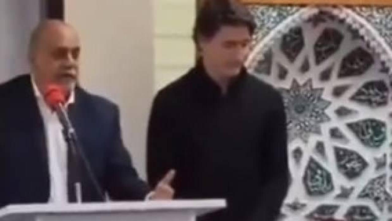 İsrail destekçisi Kanada Başbakanı Trudeau'ya camide tepki