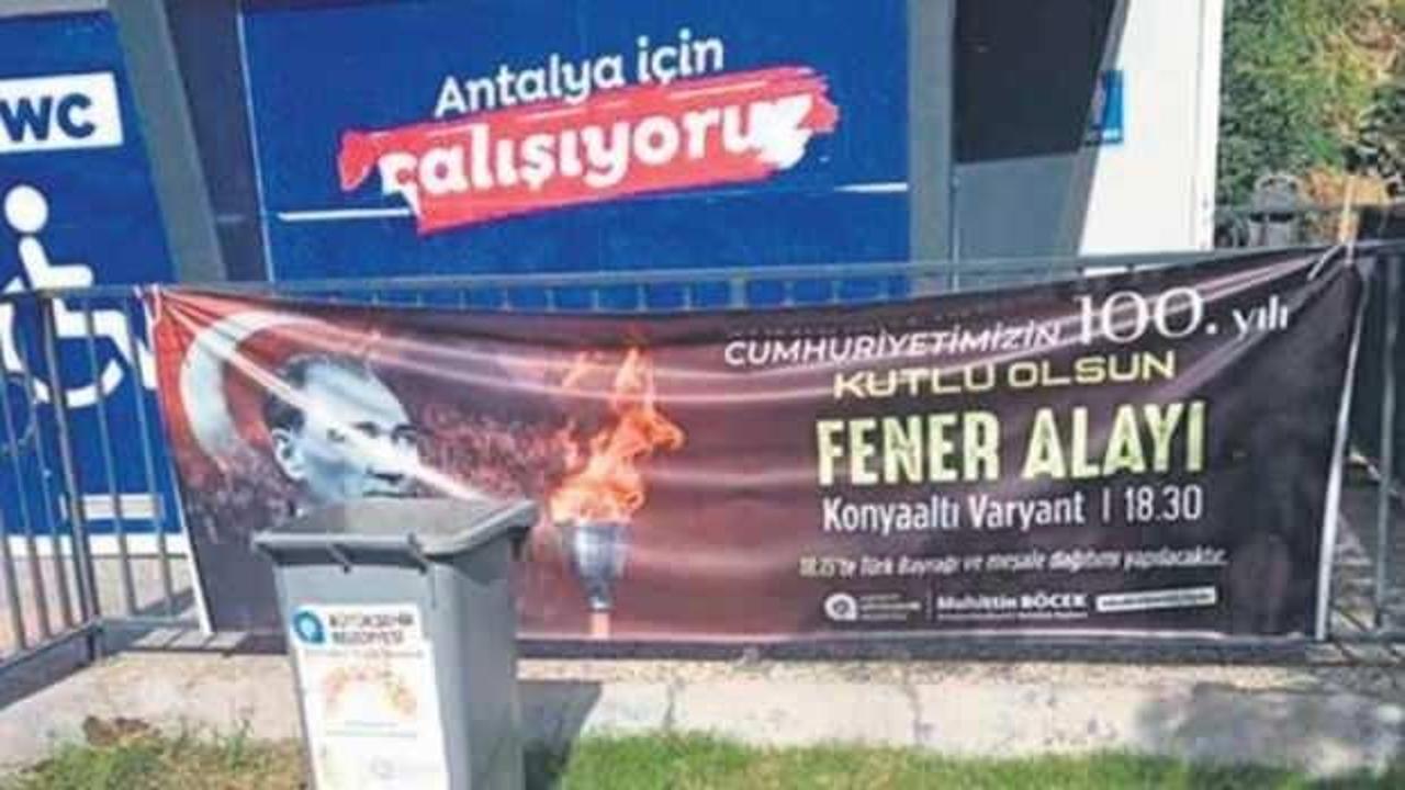 Antalya Belediyesi’nden Atatürk'e büyük saygısızlık