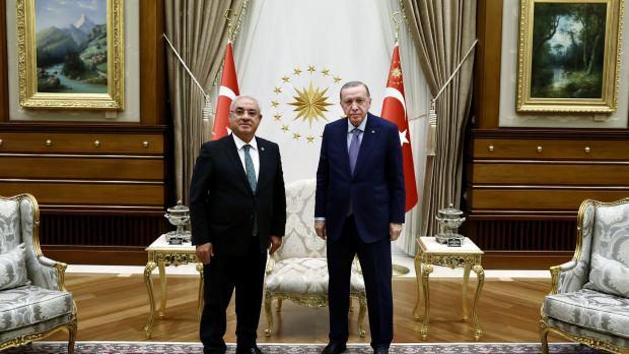Cumhurbaşkanı Erdoğan, Önder Aksakal'ı kabul etti
