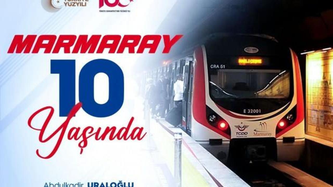 Cumhuriyetimizin 100'üncü yılında Marmaray 10 yaşında!