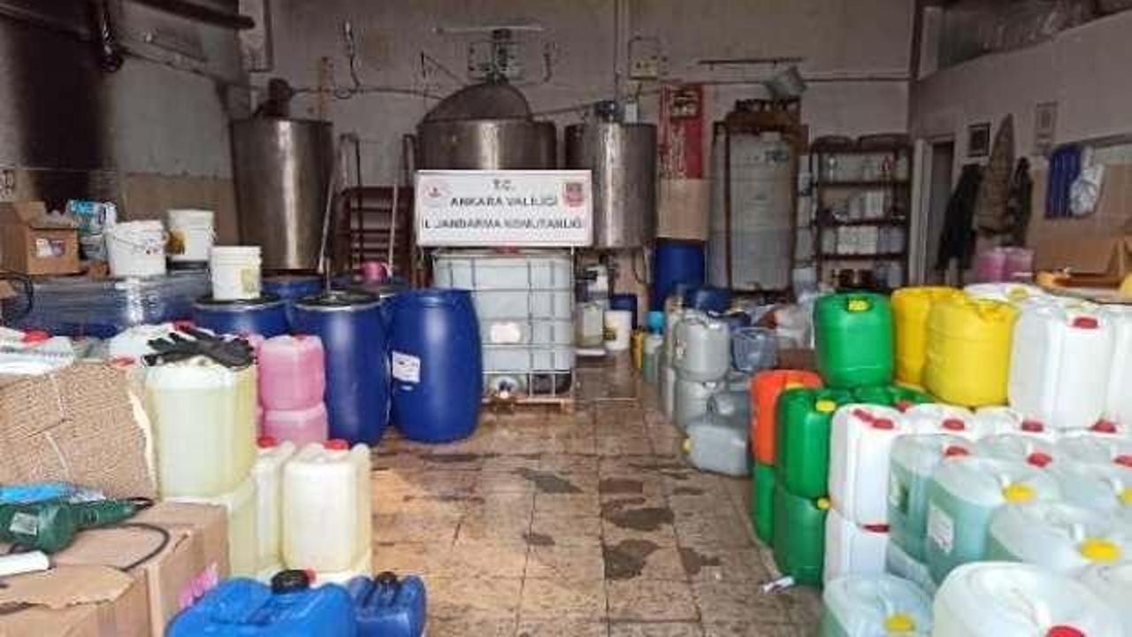 Ankara'da 20 ton sahte deterjan ele geçirildi