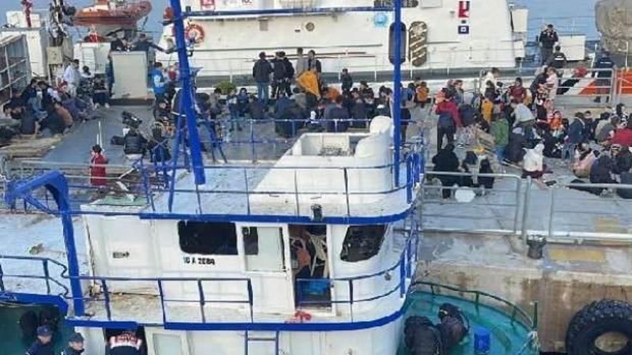 Balıkçı teknesinde 120 kaçak göçmen yakalandı