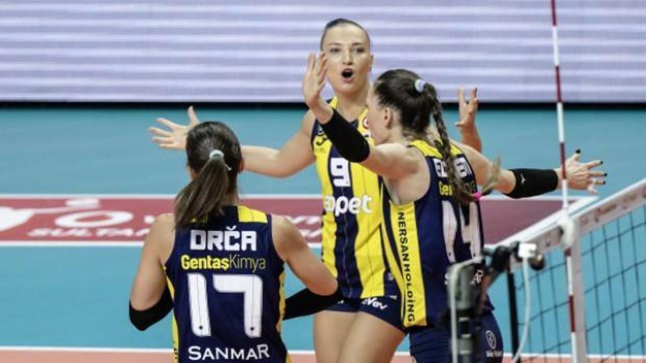 Fenerbahçe, derbide Beşiktaş'a set vermedi