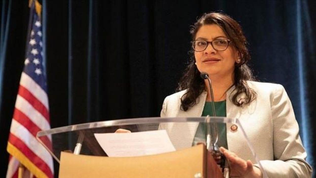 ABD Kongresi'nin Filistin asıllı Meclisi &Uuml;yesi Rashida Tlaib'e sans&uuml;r!