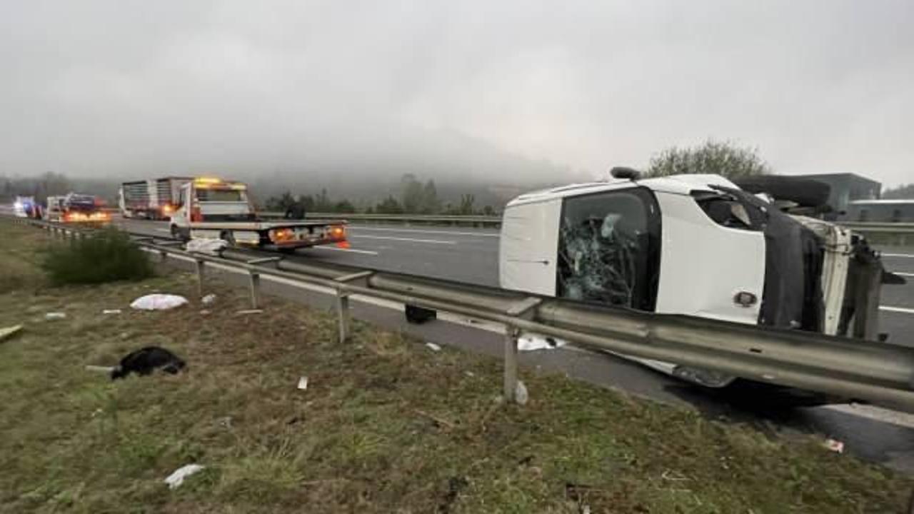 Anadolu Otoyolu'nda kaza: 6 kişi yaralandı