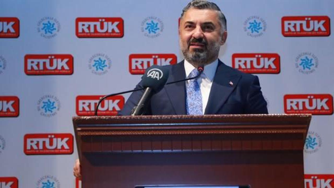RTÜK Başkanı Şahin'den medyaya tepki