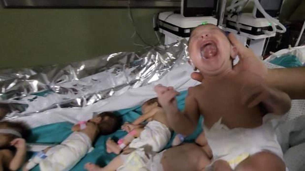 İsrail, Şifa Hastanesi'nin yoğun bakım &uuml;nitesini vurdu! Bebekler k&uuml;v&ouml;zden &ccedil;ıkarıldı