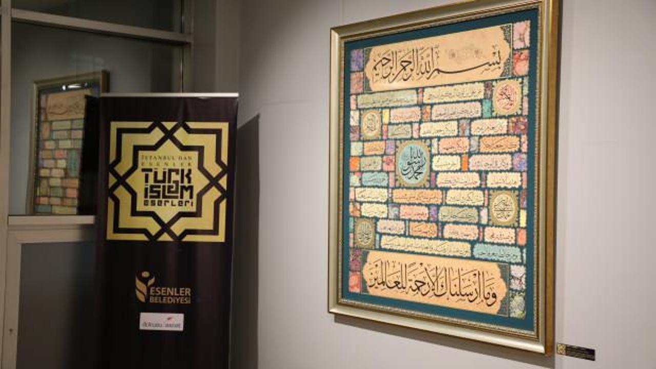 'İstanbul’dan Esenler Türk İslam Eserleri Sergisi' sanatseverlerle buluştu
