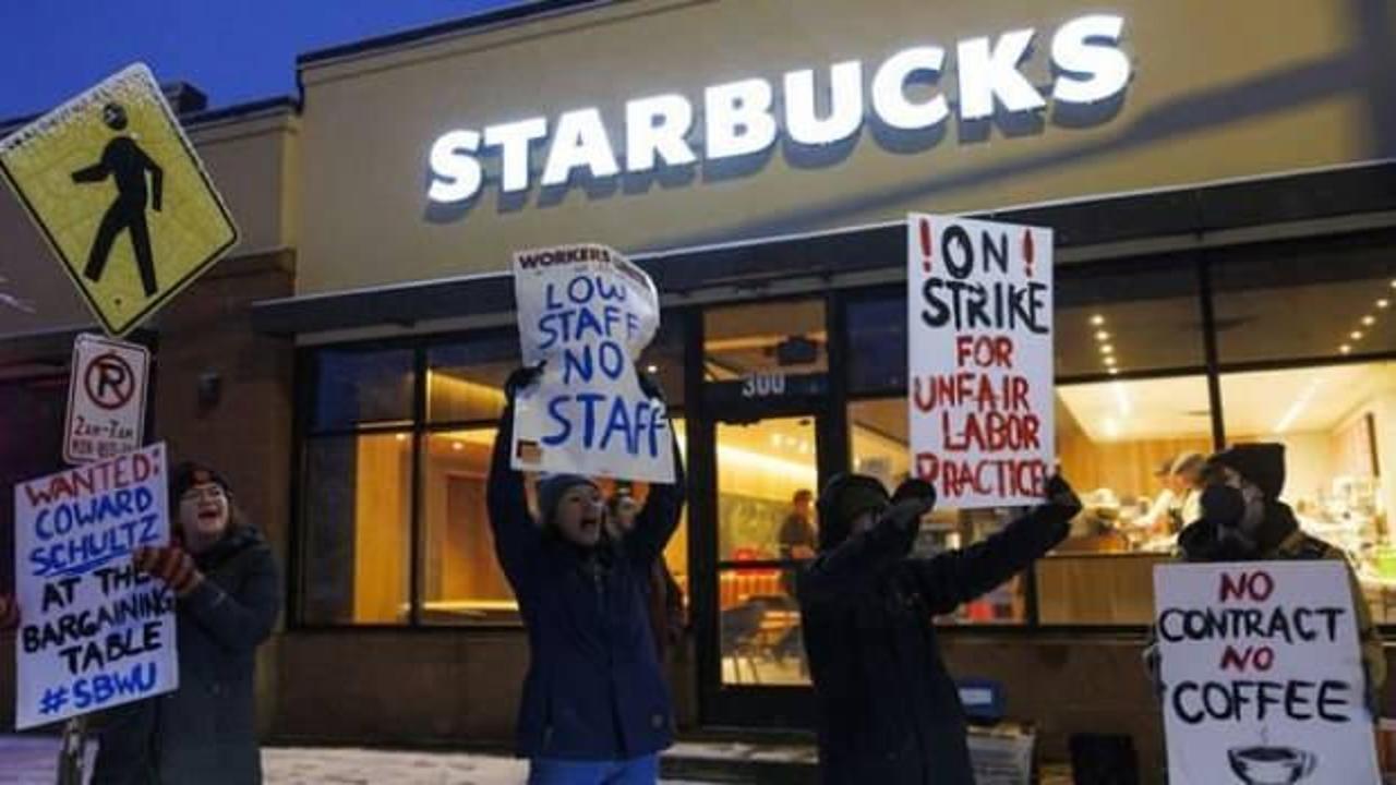 Starbucks'a ikinci darbe: Çalışanları tarihi grev başlatıyor
