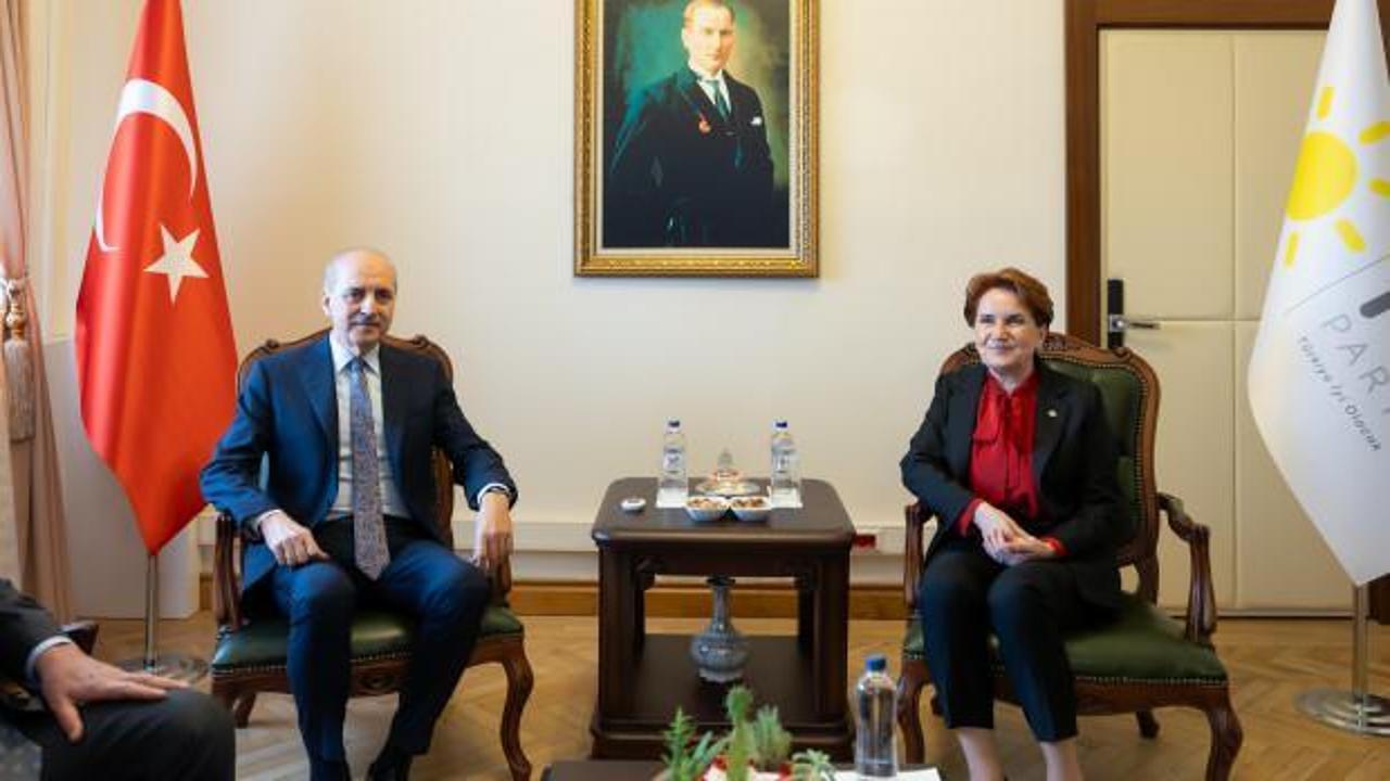 TBMM Başkanı Kurtulmuş, Akşener ile g&ouml;r&uuml;şt&uuml;