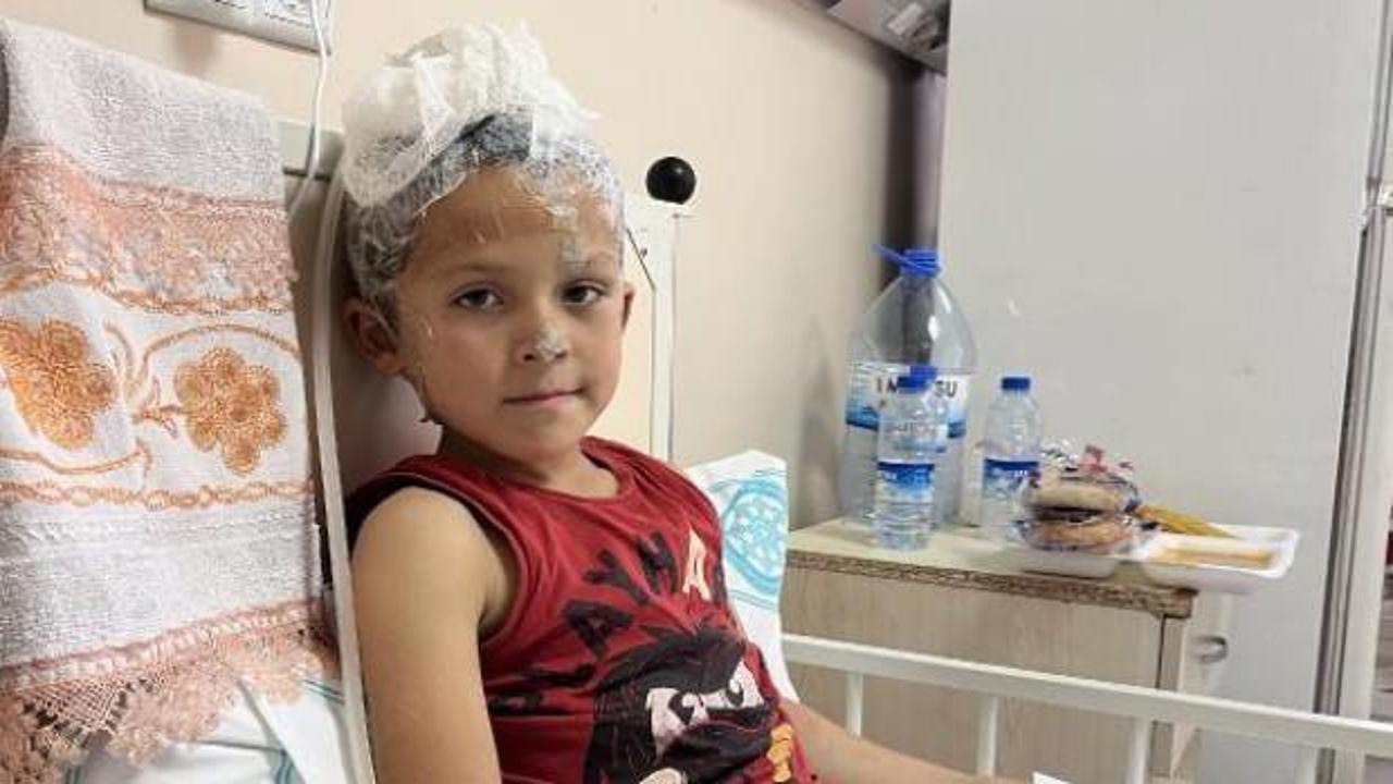 Köpeklerin saldırdığı 6 yaşındaki Emir, 3 ameliyat geçirdi