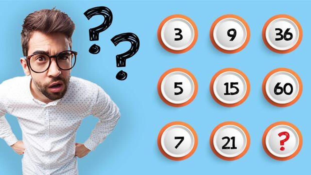 Matematik becerinizi gösterin #5: Görseldeki örüntüyü çözerek soru işaretli yere gelecek olan sayıyı 15 saniye içerisinde bulabilir misiniz?