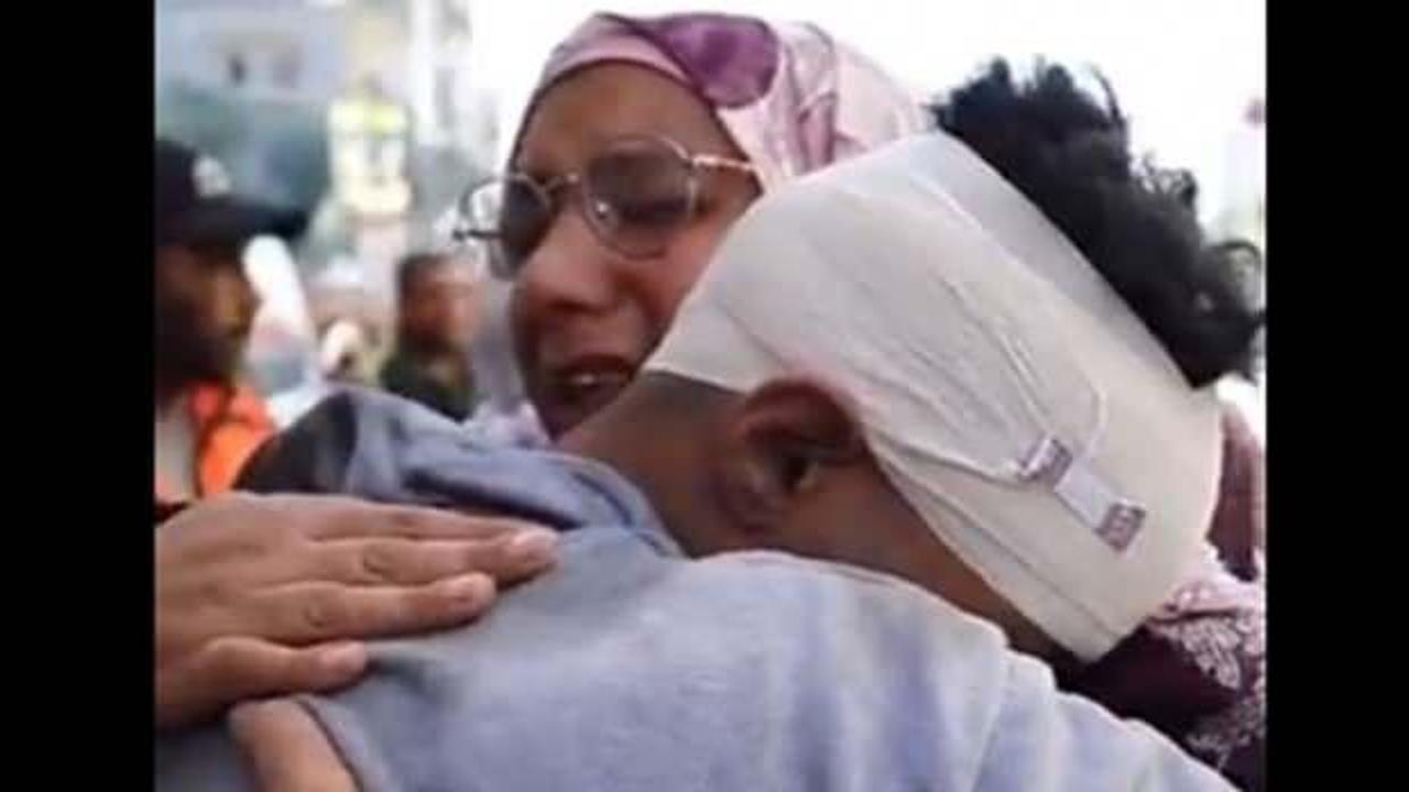&Ouml;ld&uuml; sandığı oğlunu karşısında g&ouml;ren Gazzeli anne duygulandırdı