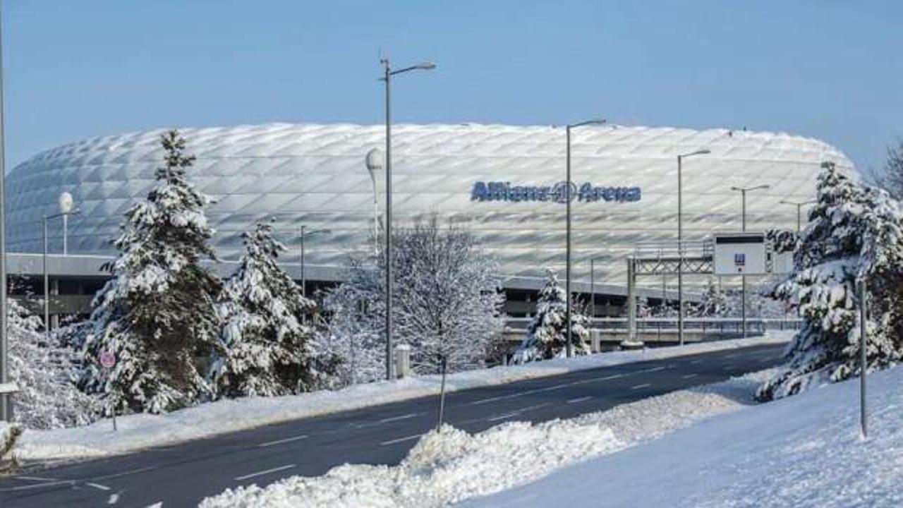 Almanya'da Bayern Münih'in maçına kar engeli
