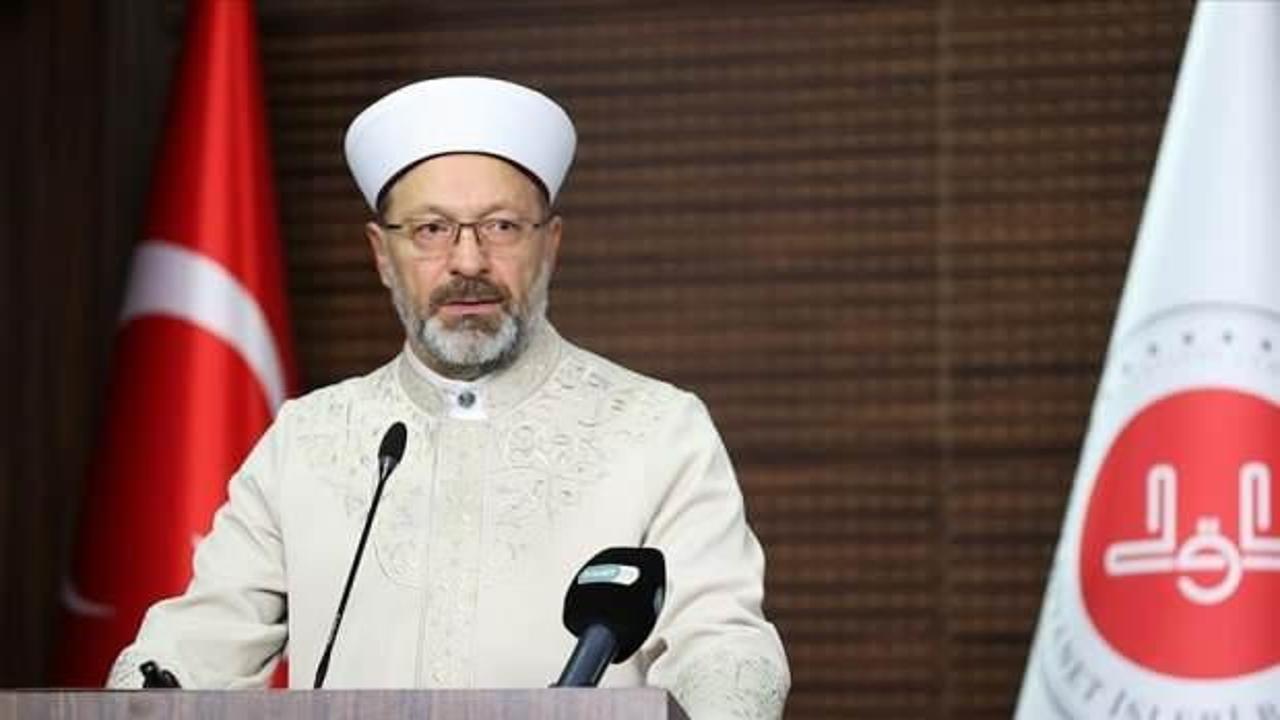 Diyanet İşleri Başkanı Erbaş: "Tüm camilerimizde Filistin halkı için dua edeceğiz"