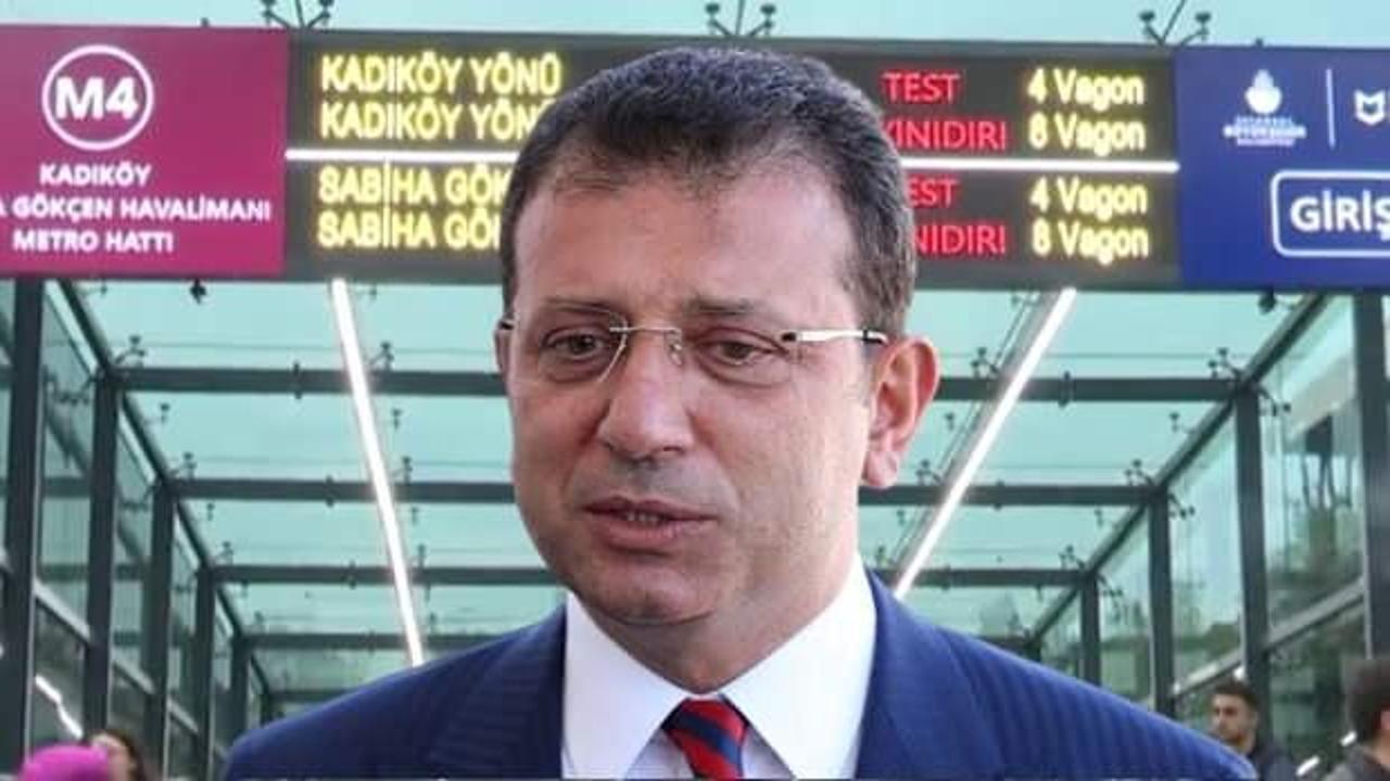 Metro a&ccedil;amayan İmamoğlu &uuml;st&uuml;n&uuml; kapatmaya başladı