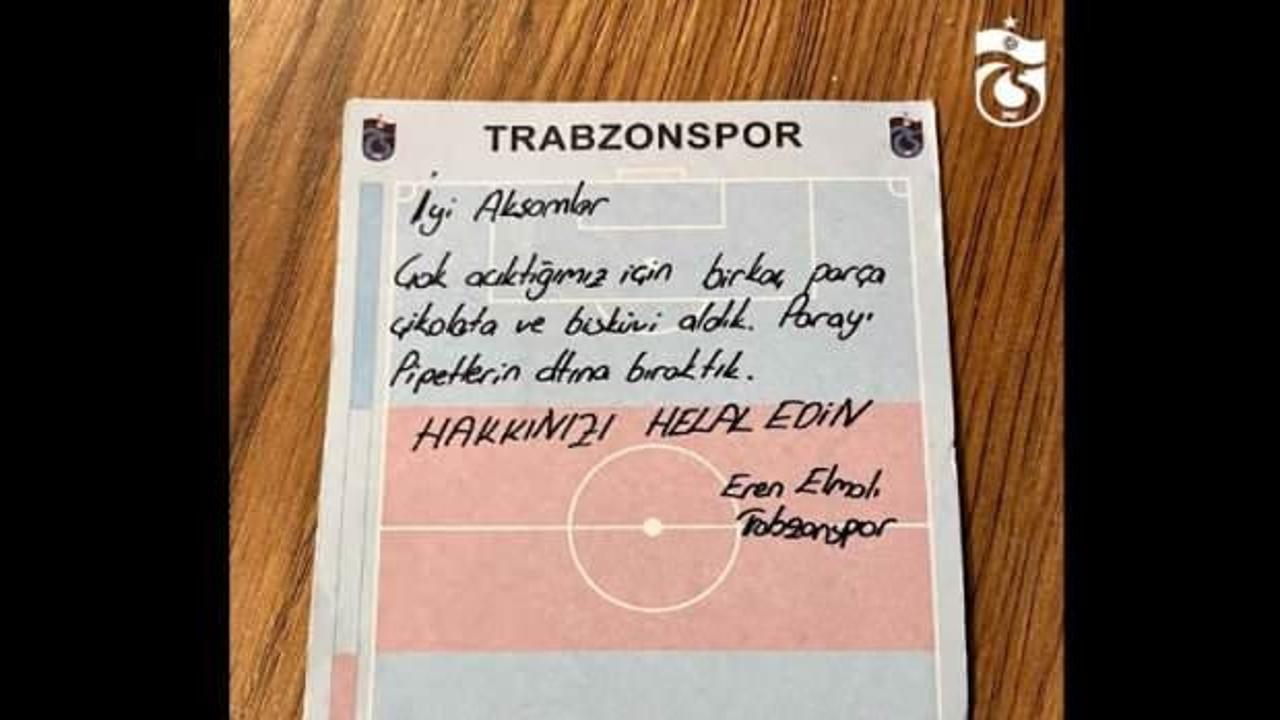 Trabzonsporlu futbolculardan alkış alan davranış