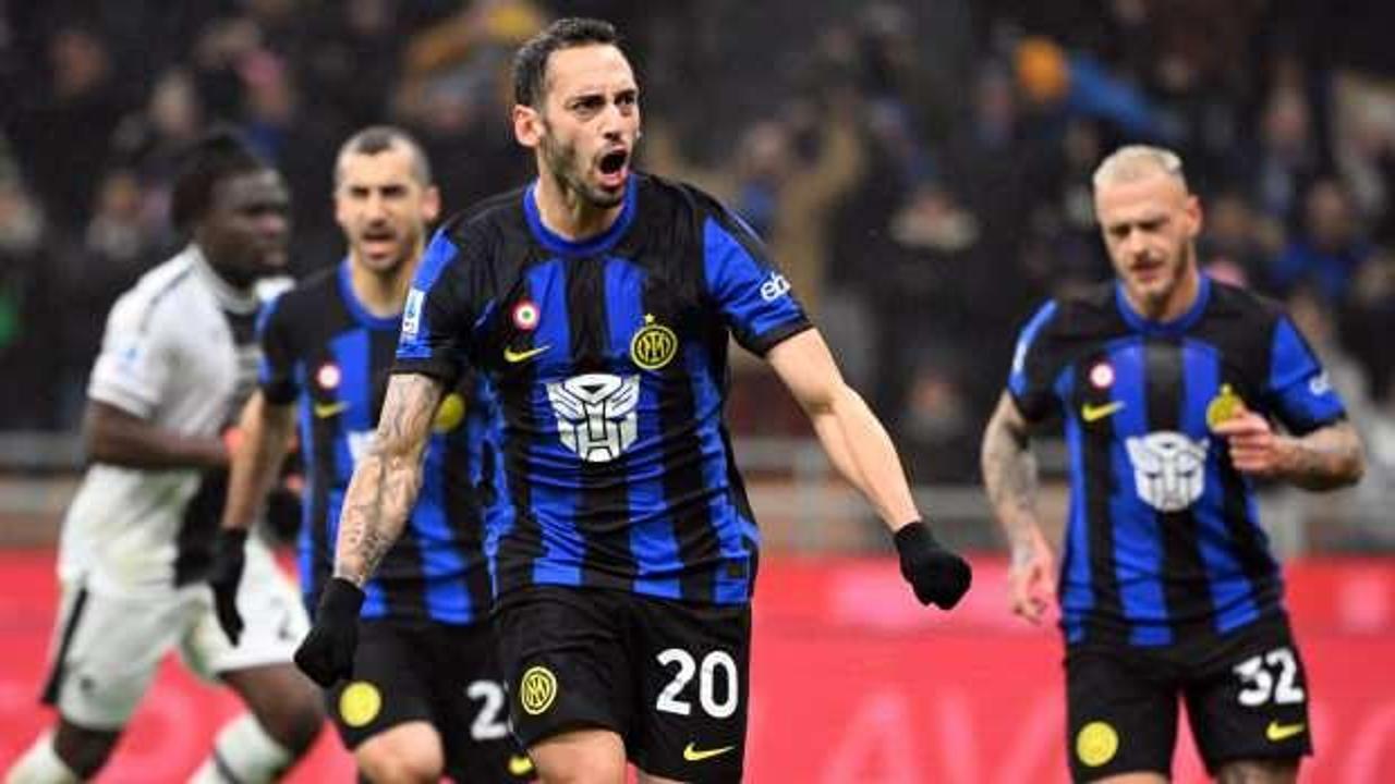 Hakan Çalhanoğlu alev aldı! Inter gol olup yağdı