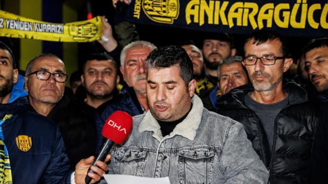 Ankarag&uuml;c&uuml; taraftarlarından Faruk Koca'ya destek