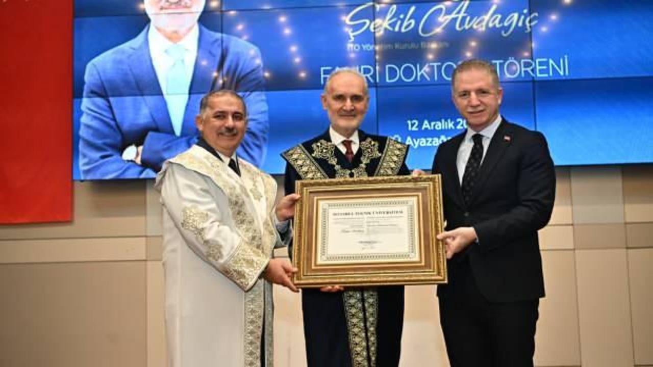 İTO Başkanı Avdagiç’e İTÜ’den “fahri doktora” unvanı