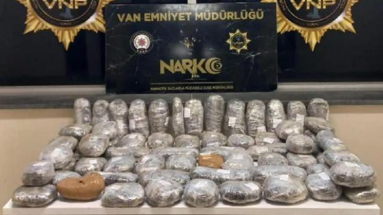 Van'da 161 kilo uyuşturucu ele geçirildi; 4 gözaltı