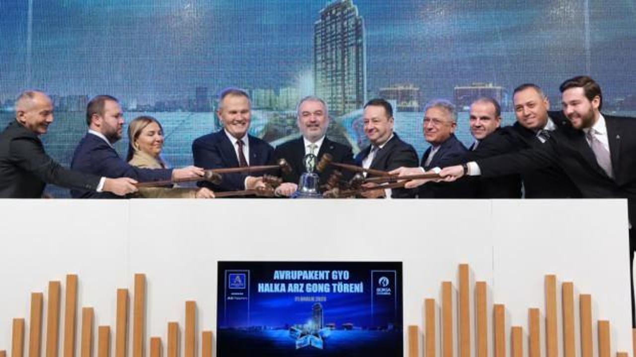 Borsa İstanbul'da gong Avrupakent GYO için çaldı