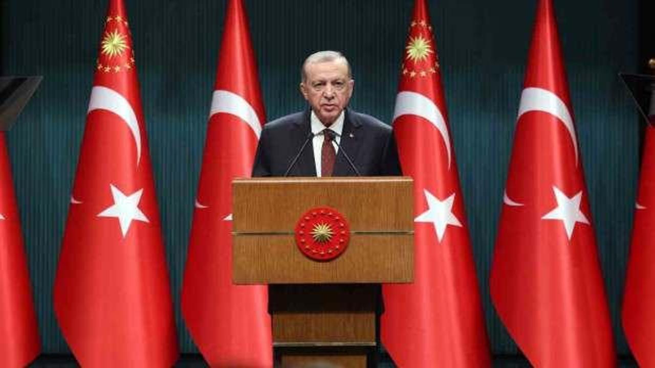 Erdoğan'dan şehit askerler için başsağlığı mesajı