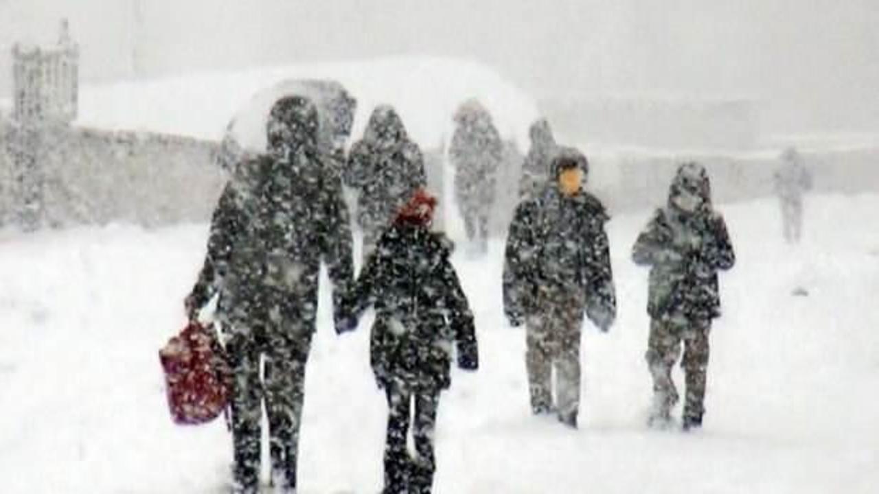 Kar bastırdı! İki ilde okullar tatil edildi