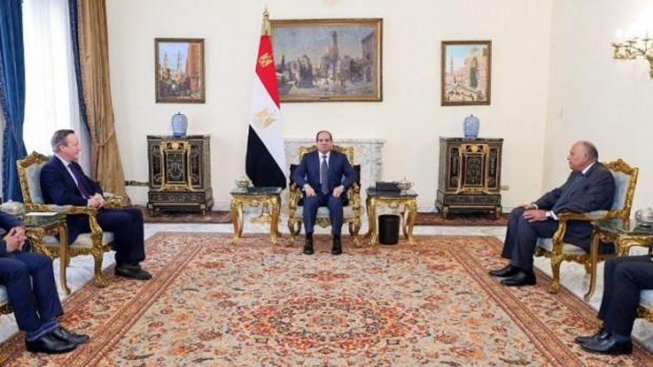 Sisi, İngiltere Dışişleri Bakanı ile görüştü! Gazze'de ateşkes sağlanacak mı?