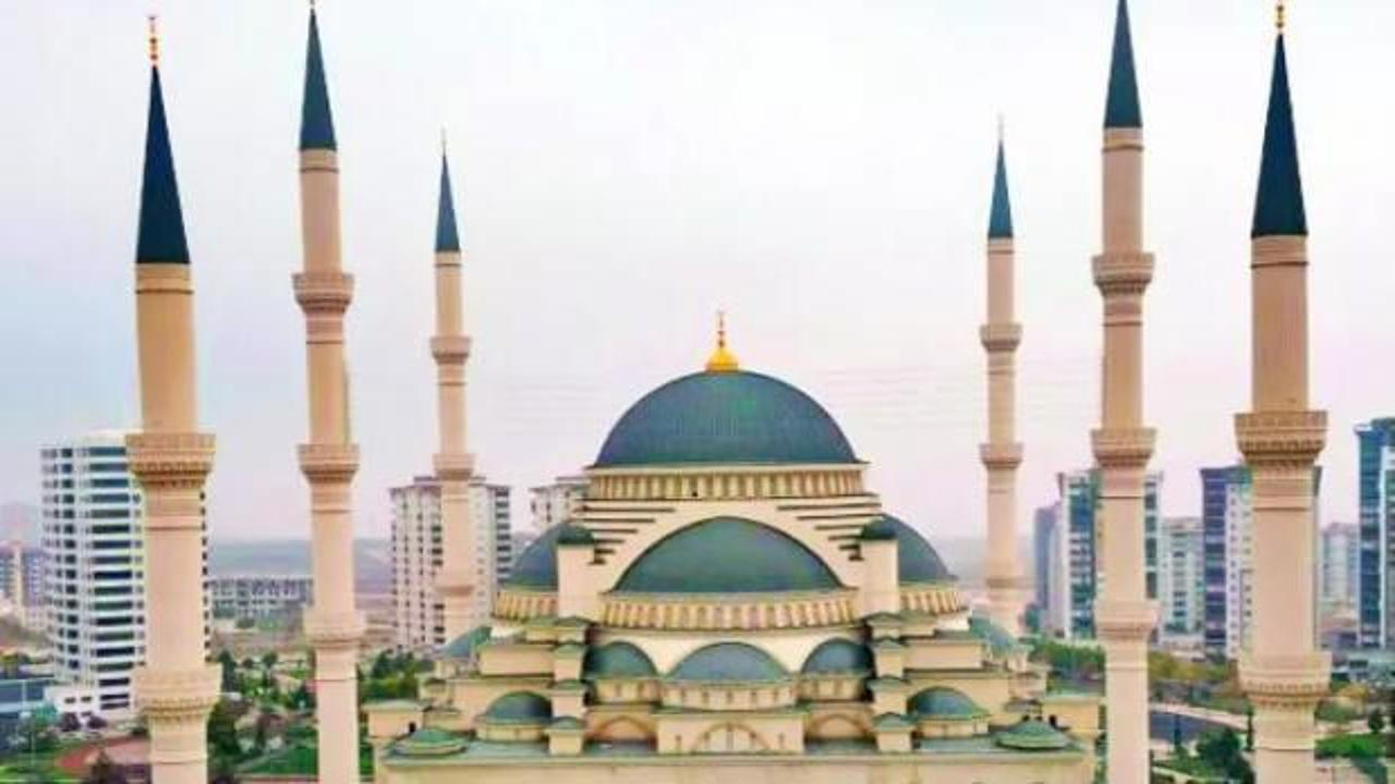 T&uuml;rkiye'nin ikinci b&uuml;y&uuml;k camiinde sona yaklaşıldı