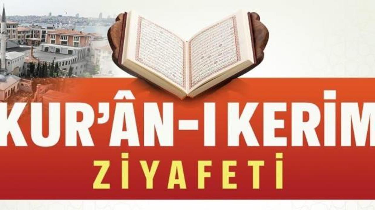 &Uuml;sk&uuml;dar&rsquo;da Kur'an-ı Kerim ziyafeti ve Gazze&rsquo;ye dua programı