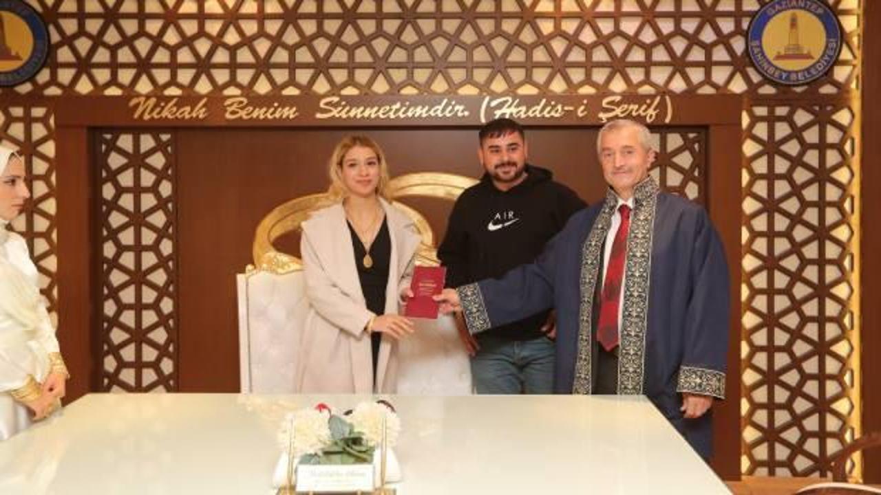 2023 yılının nikah rekoru yine Şahinbey'de