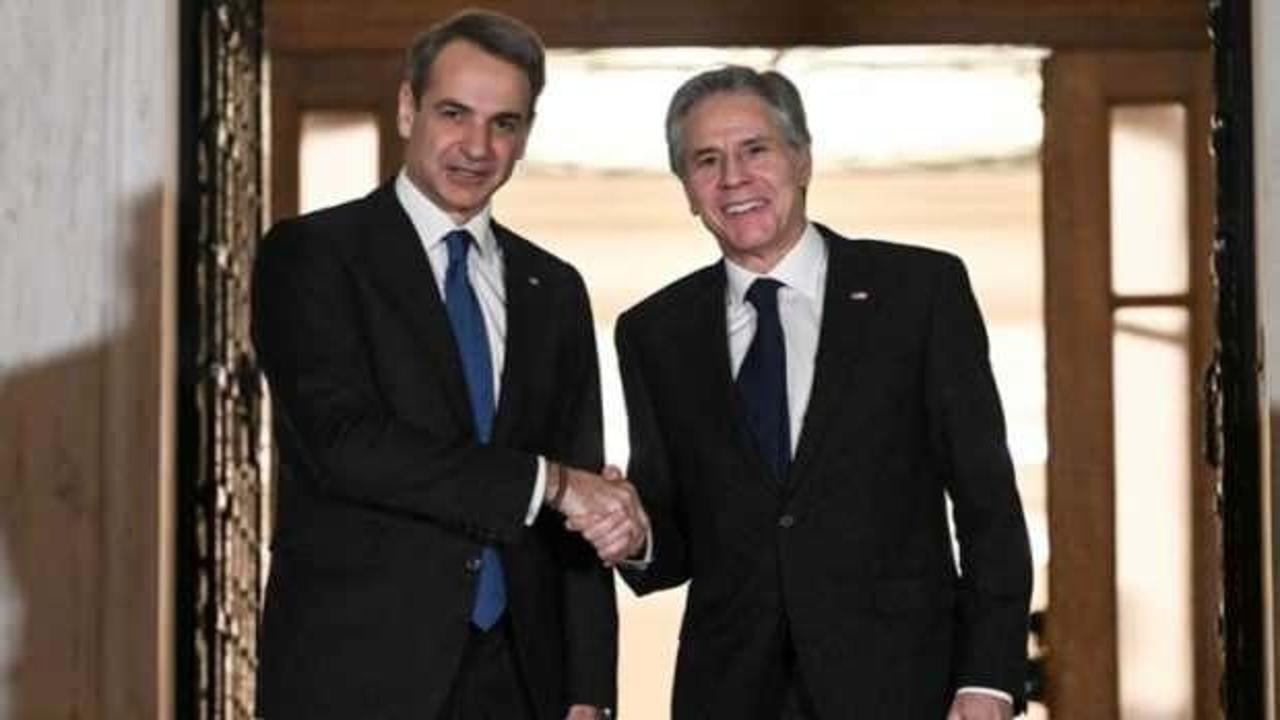 ABD Dışişleri Bakanı Blinken, Yunanistan Başbakanı Miçotakis ile Girit'te görüştü