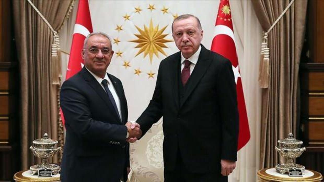 Cumhurbaşkanı Erdoğan, DSP Genel Başkanı Aksakal'ı kabul etti