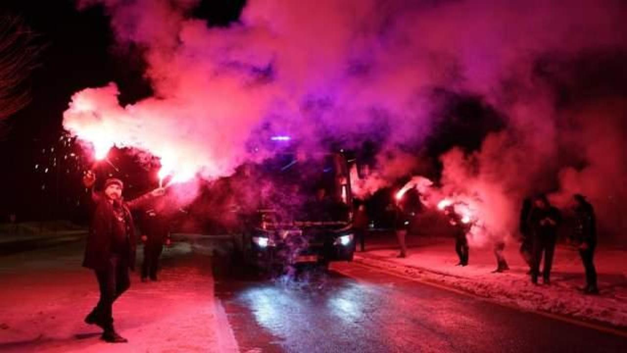 Beşiktaş, Sivas’ta coşkuyla karşılandı