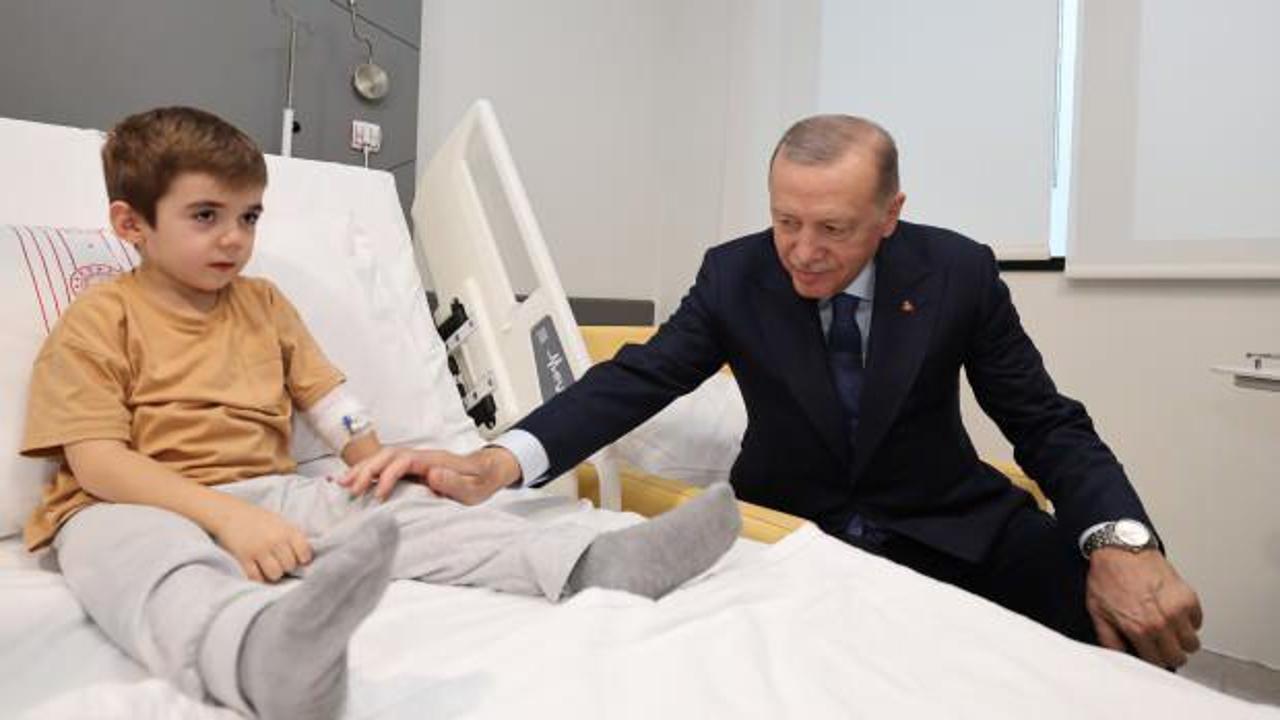 Erdoğan şehir hastanesinin açılışını yaptı, tedavi gören çocukları ziyaret etti