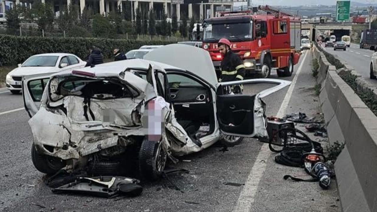 Kocaeli'de zincirleme kaza: 1 &ouml;l&uuml;, 1 yaralı