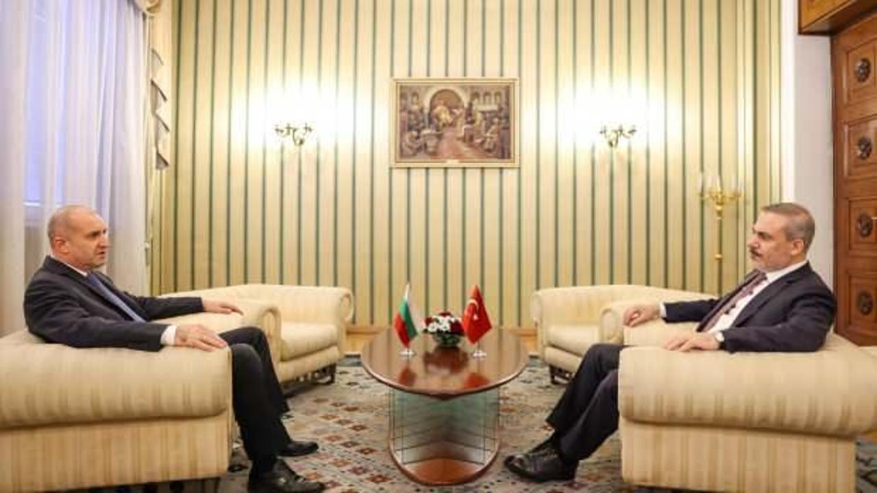 Bakan Fidan, Bulgaristan Cumhurbaşkanı Radev'i ziyaret etti