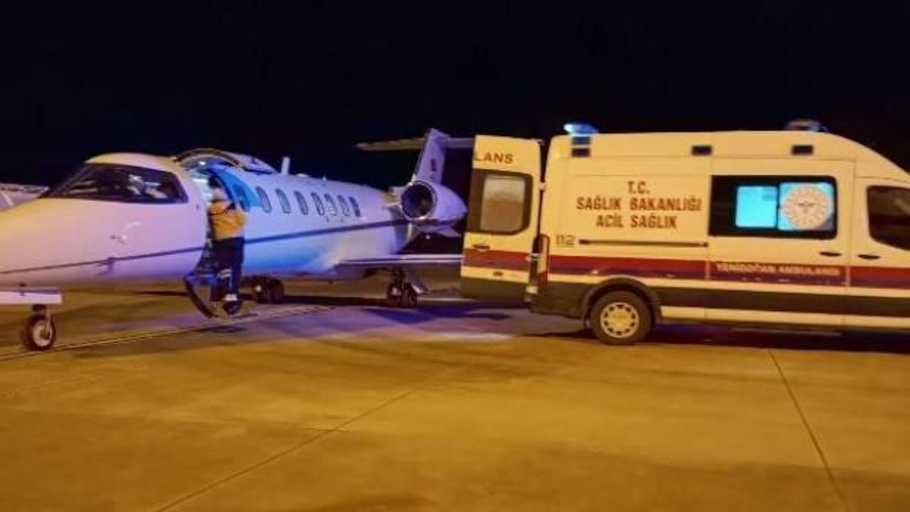 Mardin'de ambulans uçak, yeni doğan bebek için havalandı