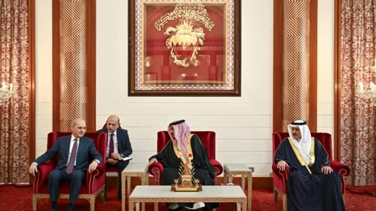 TBMM Başkanı Kurtulmuş, Bahreyn'de Kral Al Khalifa ile görüştü