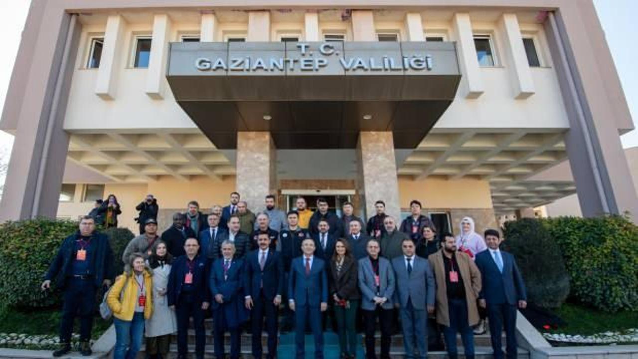 İletişim Başkanlığı depremin vurduğu Gaziantep'e basın gezisi düzenledi